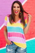 Load image into Gallery viewer, Sasha Striped Color Block Tee
