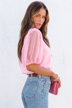 Load image into Gallery viewer, Petra Pink Puff Sleeve Blouse
