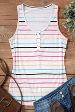 Load image into Gallery viewer, Serena Stripe Button Tank
