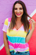 Load image into Gallery viewer, Sasha Striped Color Block Tee
