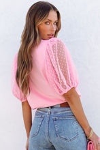 Load image into Gallery viewer, Petra Pink Puff Sleeve Blouse
