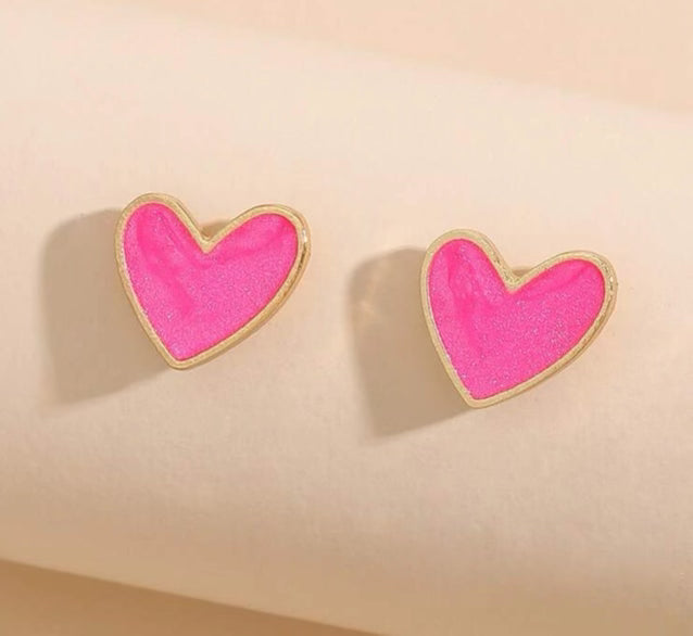 Heart Stud Earrings