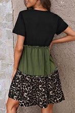 Load image into Gallery viewer, Gretchen Green Leopard Print Dress
