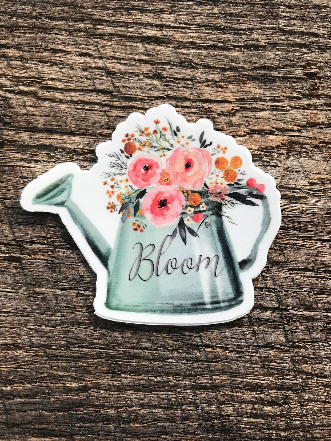 Bloom Floral Watering Can Sticker