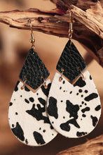 Load image into Gallery viewer, Caroline Cow Soft Leather Layered Earrings
