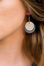 Load image into Gallery viewer, Lucy Leather Triple Layer Earrings
