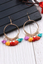 Load image into Gallery viewer, Madi Multicolor Flower Tassel Earrings
