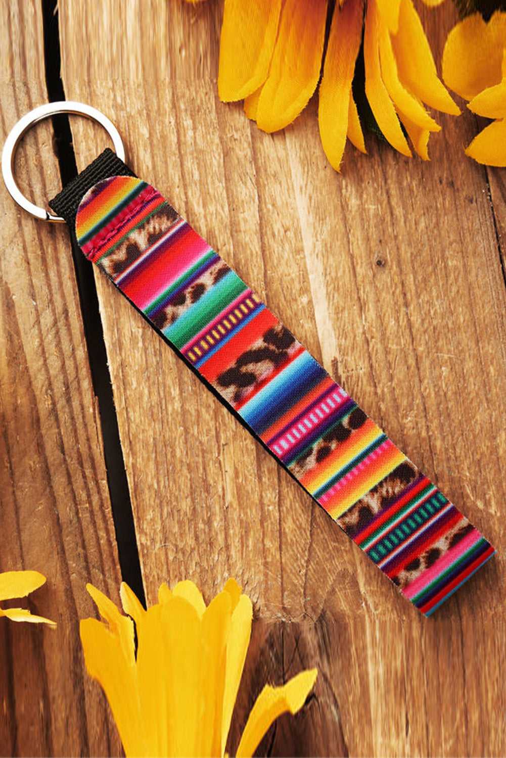 Mina Multicolor Boho Printed Keychain