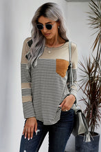 Load image into Gallery viewer, Penny Pinstripe Patch Pocket Top
