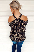 Load image into Gallery viewer, Laura Leopard Halter-Cold Shoulder
