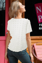 Load image into Gallery viewer, Sutton Swiss Dot Texture Short Sleeve Top
