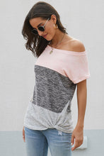 Load image into Gallery viewer, Cassie Colorblock Twist Tee
