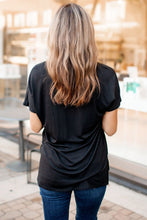 Load image into Gallery viewer, Blair Black Sequined Pocket Tee
