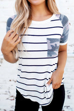 Load image into Gallery viewer, Saylor Striped Pocket Tee
