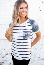 Load image into Gallery viewer, Saylor Striped Pocket Tee
