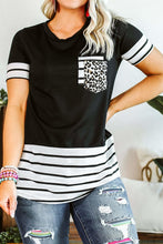 Load image into Gallery viewer, Polly Patch Pocket Black Tee
