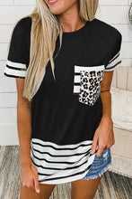 Load image into Gallery viewer, Polly Patch Pocket Black Tee
