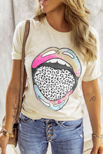 Load image into Gallery viewer, Taryn Tie-dye Leopard Lip Tee
