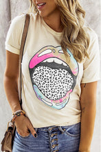 Load image into Gallery viewer, Taryn Tie-dye Leopard Lip Tee
