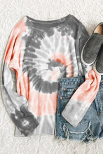 Load image into Gallery viewer, Tess Tie Dye Grey Sweatshirt
