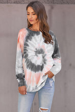 Load image into Gallery viewer, Tess Tie Dye Grey Sweatshirt
