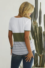 Load image into Gallery viewer, Grace Green Color Block Tee
