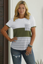 Load image into Gallery viewer, Grace Green Color Block Tee
