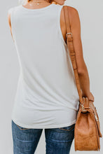 Load image into Gallery viewer, Aspen Aztec White Pocket Tank
