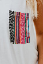 Load image into Gallery viewer, Aspen Aztec White Pocket Tank
