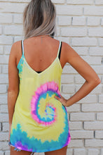 Load image into Gallery viewer, Candi Colorful Tie Dye Strappy Crossed Tank
