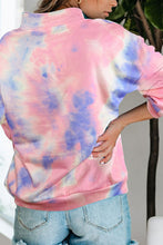 Load image into Gallery viewer, Tiana Tie-dye Mock Neck Zip Sweatshirt
