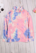 Load image into Gallery viewer, Tiana Tie-dye Mock Neck Zip Sweatshirt
