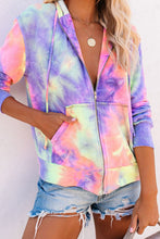 Load image into Gallery viewer, Tenley Tie-dye Zip Up Jacket
