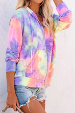 Load image into Gallery viewer, Tenley Tie-dye Zip Up Jacket
