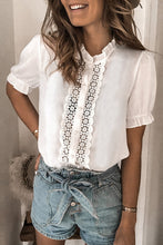 Load image into Gallery viewer, Waverly White Lace Crochet Top
