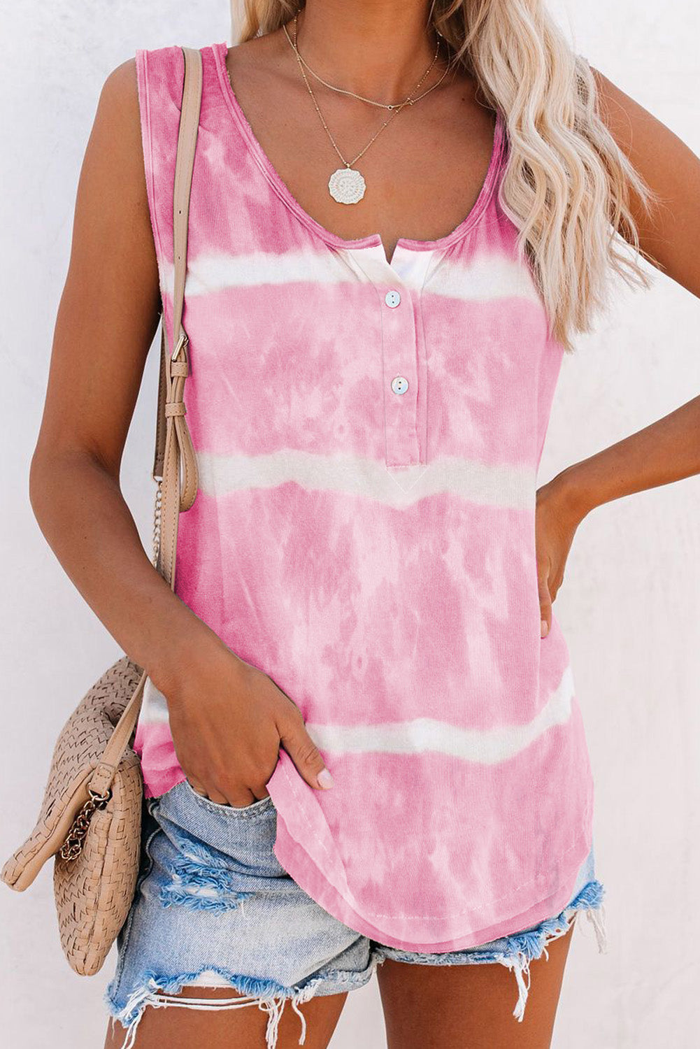 Priscilla Pink Tie-dye Tank