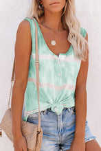 Load image into Gallery viewer, Gigi Green Tie-dye Tank Top
