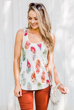 Load image into Gallery viewer, Allie All Feather Tank Top
