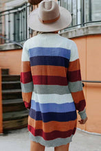 Load image into Gallery viewer, Maggie Multi-color Striped Pocket Cardigan
