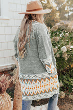 Load image into Gallery viewer, Ava Aztec Print Open Front Knitted Cardigan
