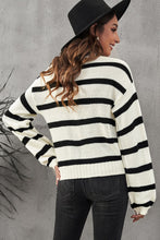 Load image into Gallery viewer, Sophie Striped Buttoned Knitted Sweater
