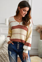 Load image into Gallery viewer, Kyrie Knitted Lantern Sleeve Sweater
