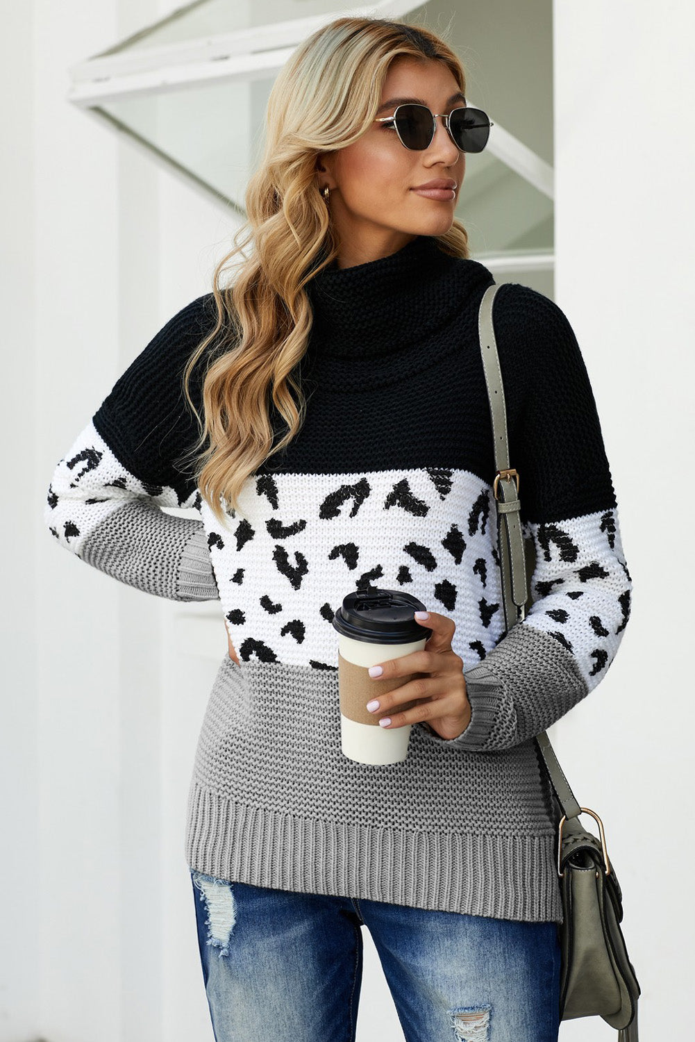 Tegan Turtleneck Chunky Knit Sweater