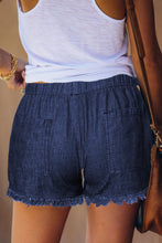 Load image into Gallery viewer, Demi Dark Blue Denim Shorts
