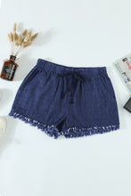 Load image into Gallery viewer, Demi Dark Blue Denim Shorts
