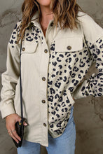 Load image into Gallery viewer, Lauren Leopard Print Corduroy Shacket
