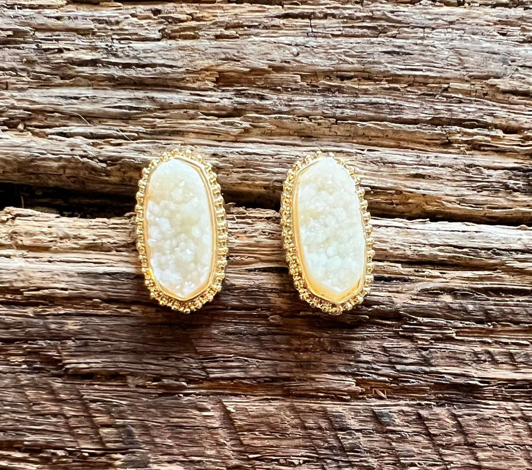 Asti Spumante Druzy Earrings