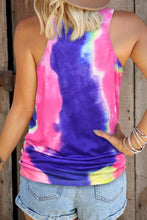 Load image into Gallery viewer, Tyla Tie Dye Leopard Pocket Tank
