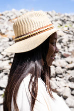 Load image into Gallery viewer, Padre Island Straw Fedora Hat Beige
