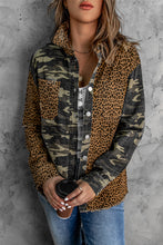 Load image into Gallery viewer, Leila Leopard Camouflage Patchwork Jacket
